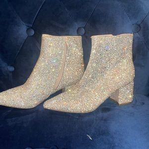Betsy Johnson Rhinestone Boots